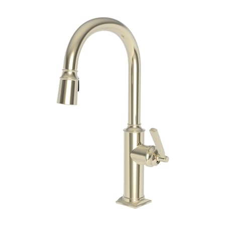 Newport Brass Pull-Down Kitchen Faucet in French Gold (Pvd) 3170-5103-24A